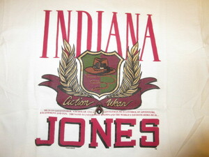 ビンテージ　８０ｓ　インディージョーンズ　Ｔシャツ　ＩＮＤＩＡＮＡＪＯＮＥＳ　ムービー　映画　ハリソンフォード