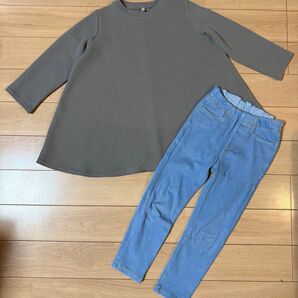 110 ワンピース デニム 無印良品 adapt retailing