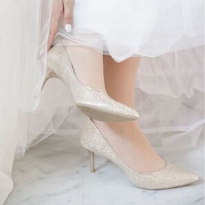 【プールサイド】グリッターパンプス