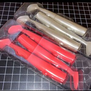 即売 送料無料 配達記録付発送 未使用 新品 ブルーブルー ジョルティ ワーム 6本セット (フルフルピーチ、グローホワイト)