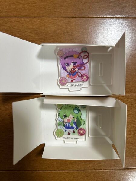 未使用 東方project 東風谷早苗 古明地さとり ミニアクリルスタンド