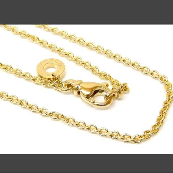 新品同様品 BVLGARI ブルガリ・ブルガリ K18YG チェーン ネックレス ☆ レディース ジュエリー イエローゴールド
