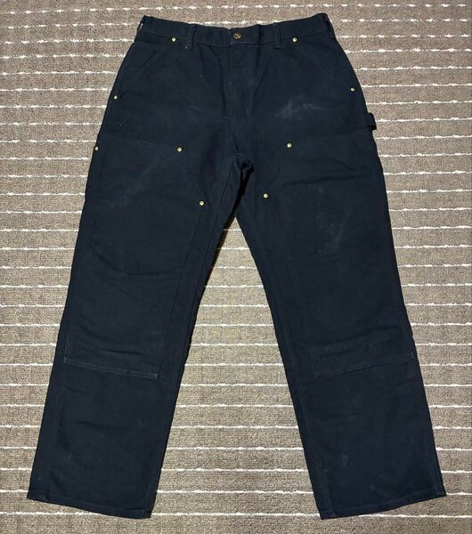 状態○ アメリカ製 carhartt ダブルニーペインターパンツ 33×30