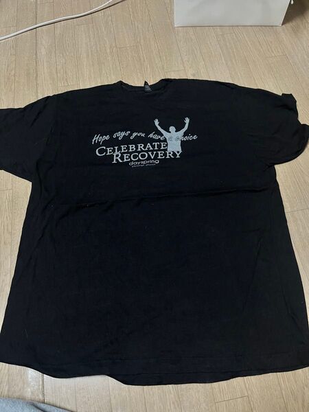 【価格相談歓迎】海外古着 フロント バックプリント Tシャツ ブラック 黒