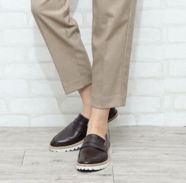 美品 お値下 ECCO エコー ローファーINCISE TAILORED (COFFEE)