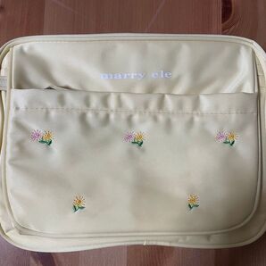 marry ele 花柄刺繍 イエローバッグ キッズ