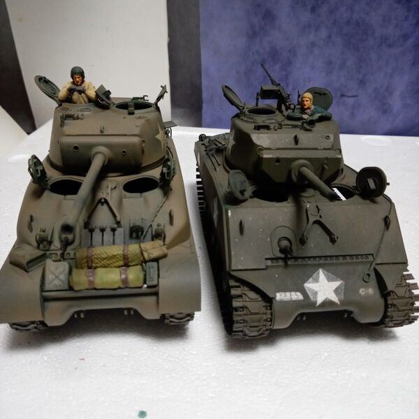 アメリカ軍用車輌 タミヤ・イタレリ シャーマン 1/35 ジオラマ用