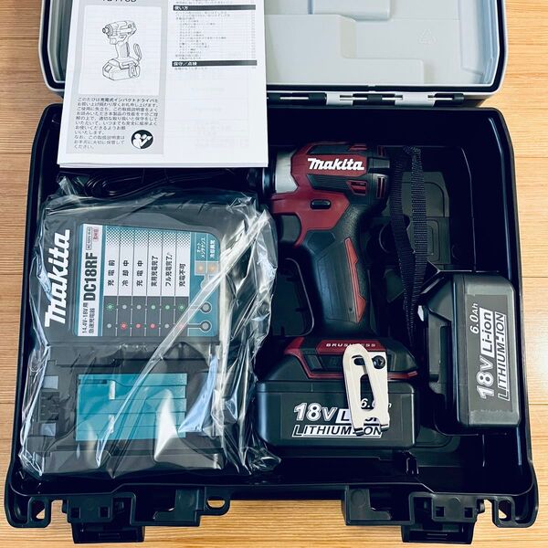 未使用品 マキタ makita インパクト ドライバ TD173D 限定 オーセンティックレッド 18V DGXAR