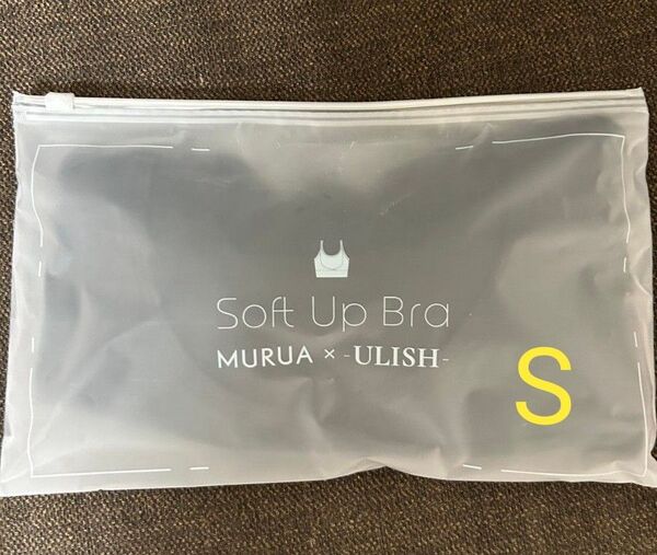 MURUA x ULISH Soft Up Bra ムルーア ブラックS ソフトアップブラ