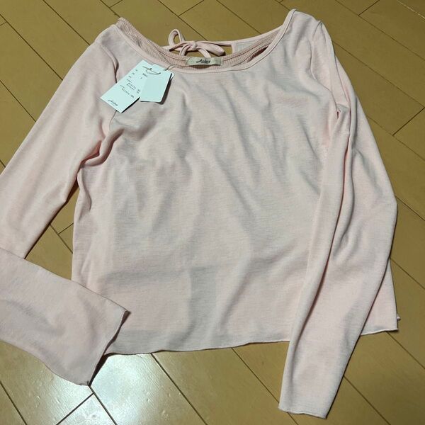 Alley by w closet アリーバイダブルクローゼットリボンプルオーバー+リブタンクセット ピンク