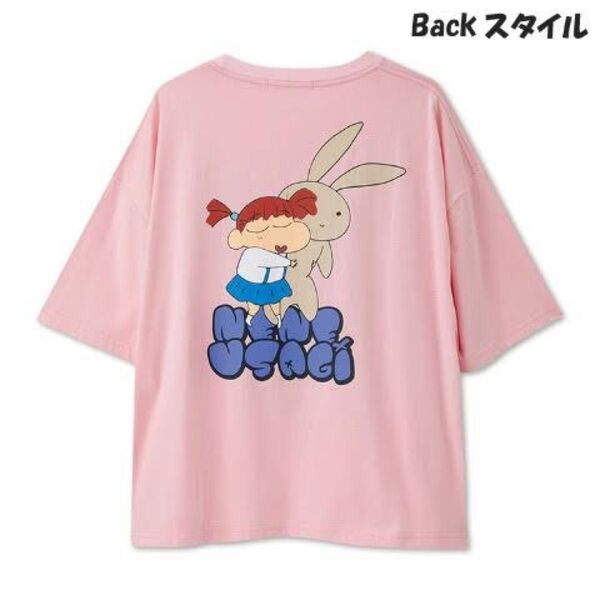 新品未使用 クレヨンしんちゃん ねねちゃん うさぎ ビッグシルエット Tシャツ