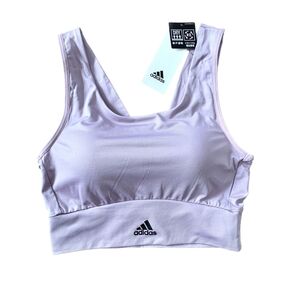 新品未使用 adidas クロップトップ ハーフトップ スポーツブラ L