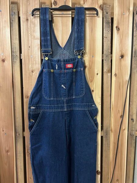 Dickies ディッキーズデニムオーバーオール 34インチ