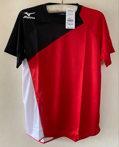 MIZUNO ミズノ クイックドライプラス Tシャツ XL 吸汗速乾 赤 チャイニーズレッド 未着用