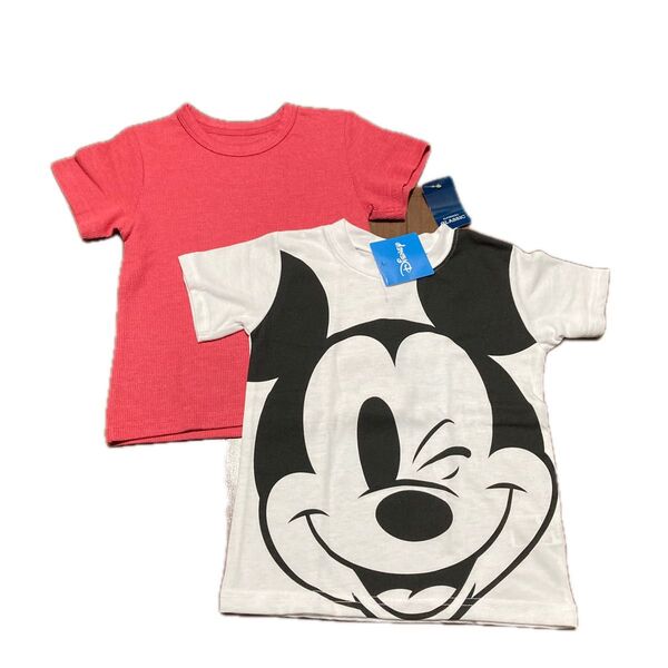Disney ミッキーマウス Tシャツ 110㎝ 未使用品 2枚セット
