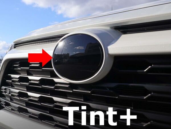 Tint+再利用できる エンブレム スモークフィルム(ブラックスモーク5%) RAV4 MXAA52/MXAA54/AXAH52