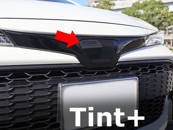 Tint+再利用できる エンブレム スモークフィルム(ブラックスモーク5%) カローラスポーツ 前期/後期