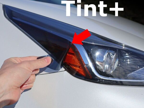 Tint+カット済み アイライン スモークフィルム プリウス 50系 後期 ZVW50/ZVW51/ZVW55