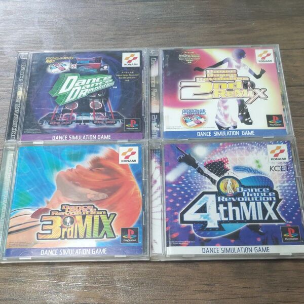 PS1 ソフト ダンスダンスレボリューション 4枚セット 2ndReMix 3rdMIX 4thMIX