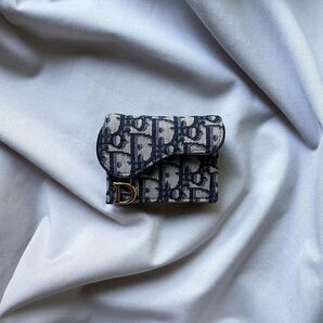 【美品】Dior オブリーク サドル ロータスウォレット ディオール 財布 折り財布