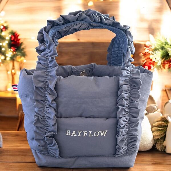BAYFLOWベイフローフリルロゴトートバッグ☆新品