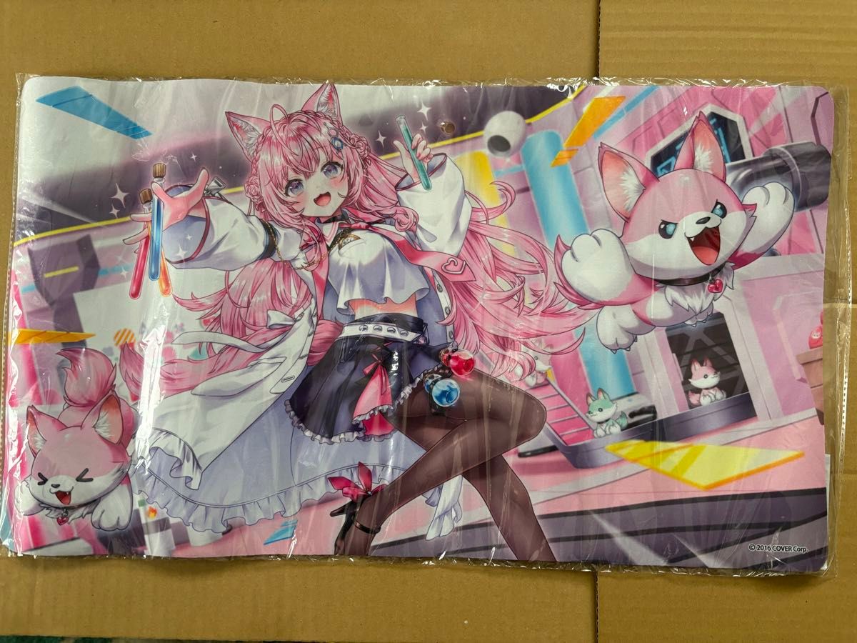 獅白ぼたん プレイマット ラバーマット ホロライブ hololive 鴉 獅白ぼたん プレイマット ラバーマット ホロライブ hololive 鴉