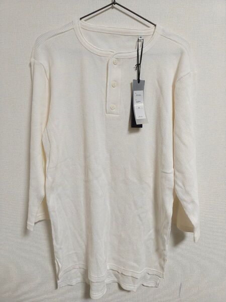 UNFIT 七分袖 ワッフルTシャツ アイボリー