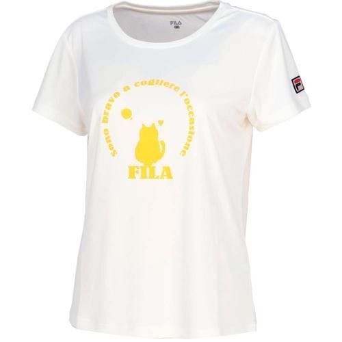 FILA フィラ テニス ウェア 半袖 Tシャツ Мサイズ 新品未使用 白 生成り風