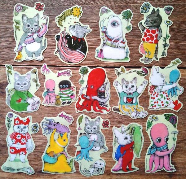 【完売】ヒグチユウコさん ★ ボリス雑貨店 養生テープ カット 『 オールスター 』14柄