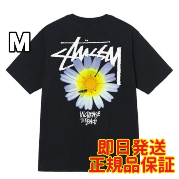 ステューシー★Mサイズ★STUSSY ITP FLOWER TEE Tシャツ 黒 ブラック