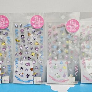 サンリオ アイコン デコ シール デコレーション スポーツ ジュエリー 各2枚 4枚セット