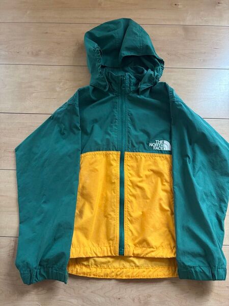 NORTH FACE ノースフェイス ナイロンジャケット グリーン/イエロー 120