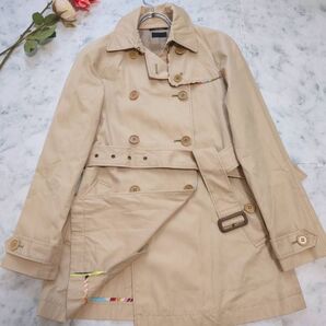 Paul Smith BLACK マルチストライプ リボン トレンチコート