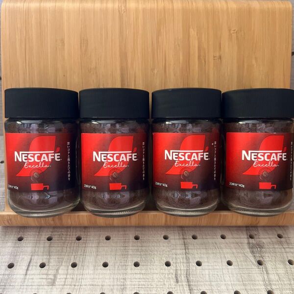 ネスカフェ エクセラ 40g×4瓶(80杯分) レギュラー コーヒ-