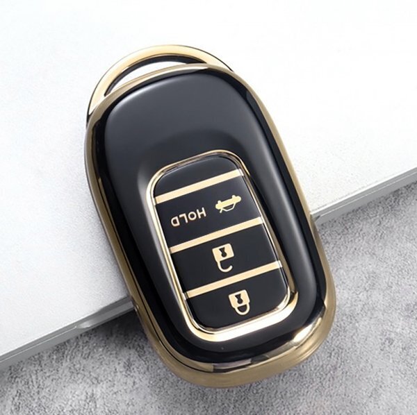 ホンダ キーケース キーシェル N-BOX ヴェゼル VEZEL ZR-V オデッセイ ステップワゴン スパーダ シビック ハッチバック 黒3b