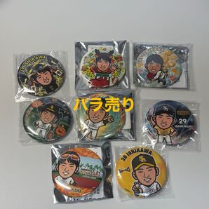 福岡ソフトバンクホークス 缶バッジ 石川柊太