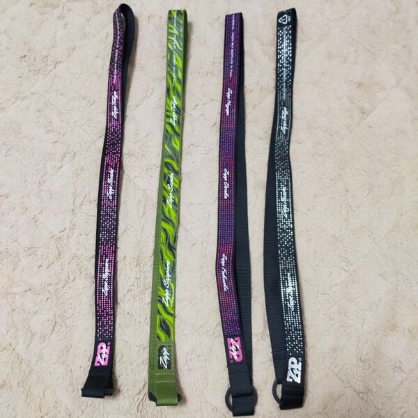 未使用 美品 zepp ゼップ ドリンクホルダー ストラップ 紐 ネックホルダー 4本セット マルチカラー ライブ アウトドア