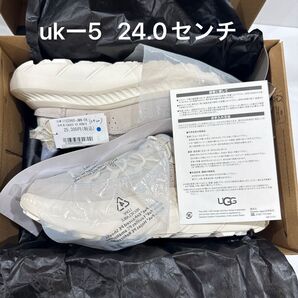 UGG レディーススニーカー ダットソール カラー ホワイトミックス 24.0センチ