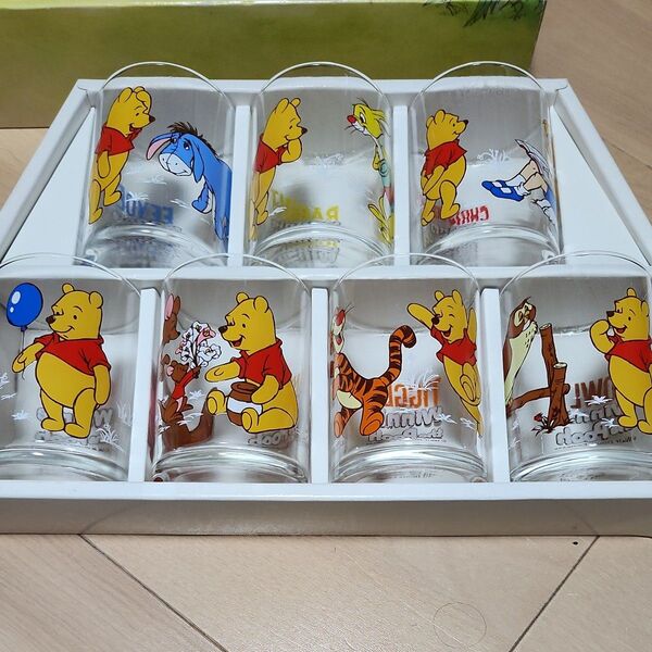 Winnie the Pooh グラスセット 昭和レトロ KONISHI