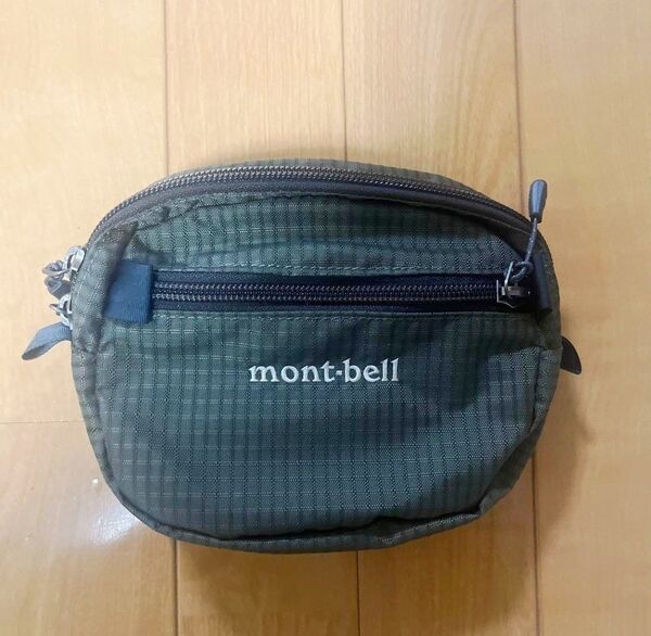 【美品】mont-bell モンベル ベルトポーチ カーキ