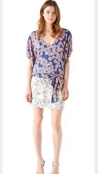 ダイアンフォンファステンバーグ シルクプリントワンピース DVF ワンピース キャバ