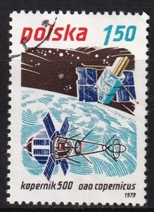 ■宇宙：宇宙開発・コペルニック５００とコペルニクス衛星（ポーランド）消印あり　t1649-1