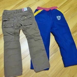 MPS another autumn winter pants 2 sheets set [ KIDS 110 cm ] boa long trousers protection against cold 