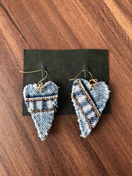 デニムピアス イヤリング