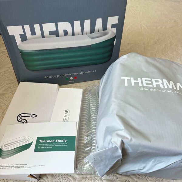 未使用 THERMAE Studio簡易浴槽 簡易バスタブ 電動空気入れ