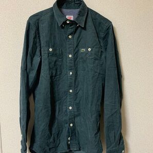 LACOSTE コーデュロイシャツ グリーン