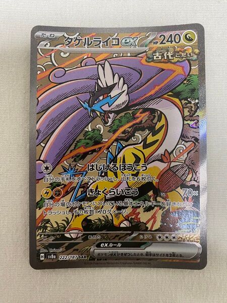 ポケモンカード ポケカ タケルライコex sar テラスタルフェス