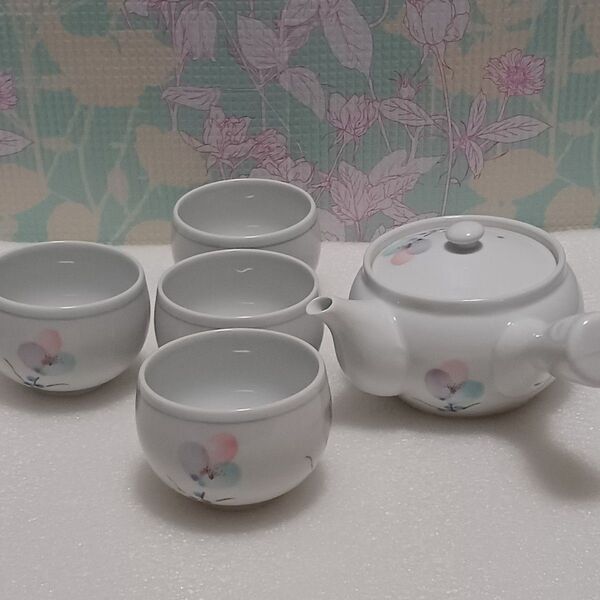 有田焼 陶華 茶器 スイトピー 急須 湯呑み