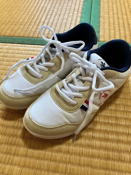 超軽量 レディース スニーカー SANTA BARBARA POLO&RACQUET CLUB ホワイト