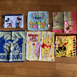 ディズニータオル バンダナ ポーチ タオルハンカチ ミニタオル